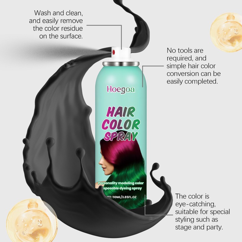 Hair Care Spray Factory - Black Color Temporary Styling