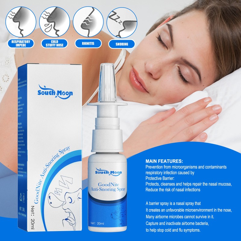 Anti Snoring Spray Manufacturer - South Moon Nasal Congestion Sleep Improve