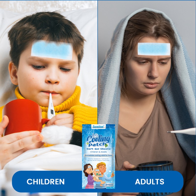 Fever Cooling Patch Factory - Sumifun Migraine Gel Fever Relief