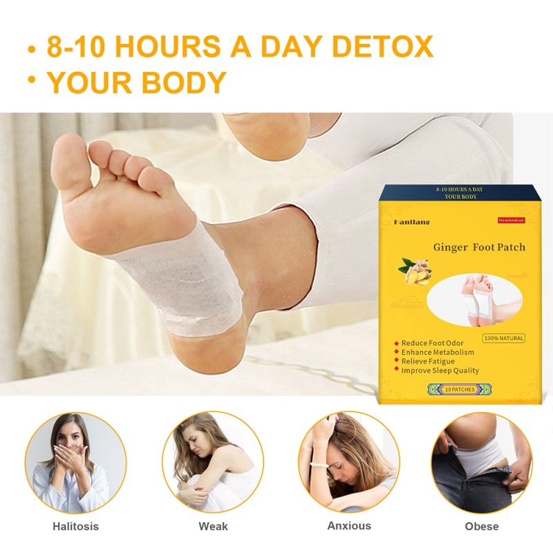 Detox Foot Patch Supplier - Ginger Wormwood Fatigue Relief Odor Control