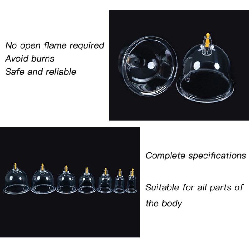 Vacuum Cupping Set Factory - CE Transparent Hijama Single Cup 3-Year