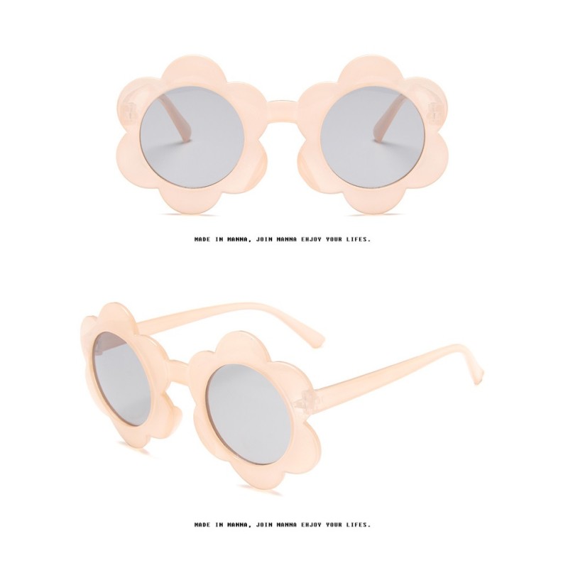 Children Sunglasses Factory - Fashionable Flower Cute Jelly Transparent