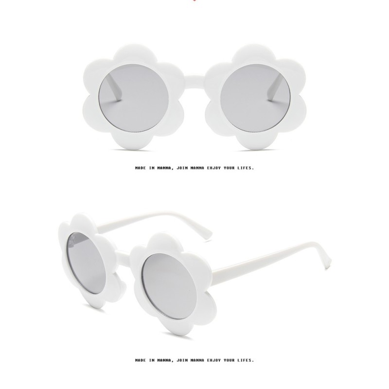 Children Sunglasses Factory - Fashionable Flower Cute Jelly Transparent