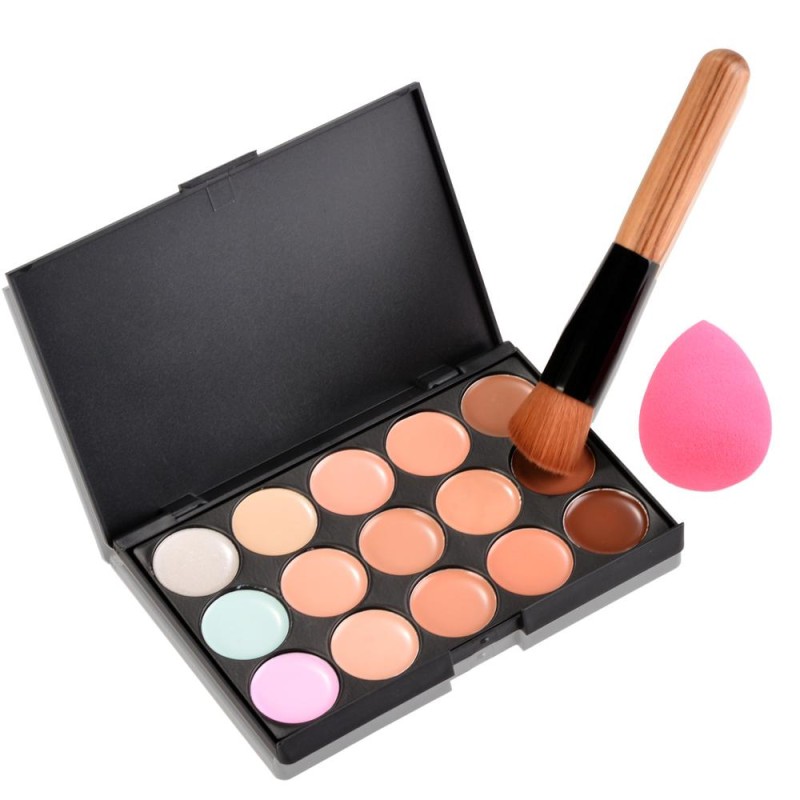 Concealer Palette Manufacturer - High Quality 15 Colors with Brush