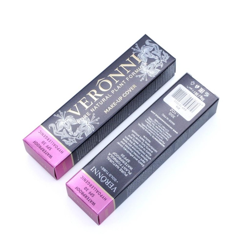 Concealer Liquid Factory - 14 Color Small Gold Tube Cover Tattoo