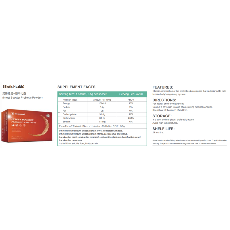 Intest Booster Live Probiotic Powder