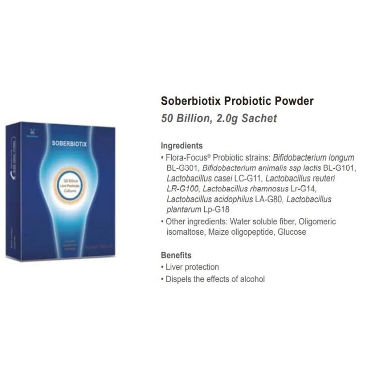 Soberbiotix Probiotic Powder  Food Supplements Liver Protection