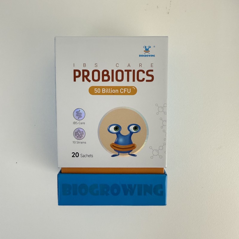 BioGrowing Logo Custom Probiotics Gummies Daily Supplement Daily Support Digestive for Balanced Fiber Probiotics Capsules