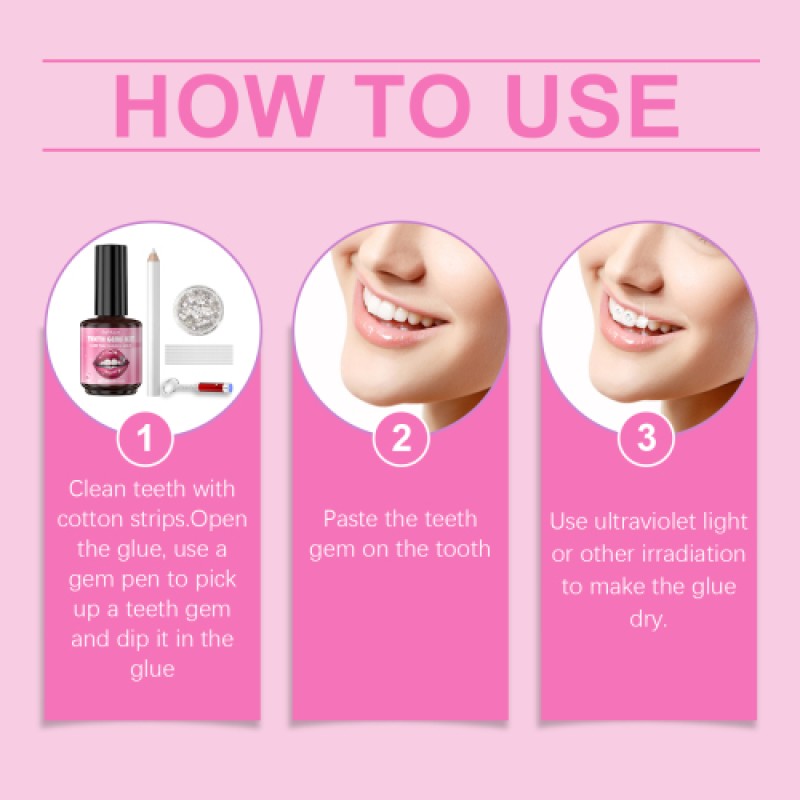 Gem Dental Stickers Supplier - DIY Beauty Decoration Shine