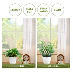 Flower Arrangement Support Factory - Wooden Balcony Decoration Trellis