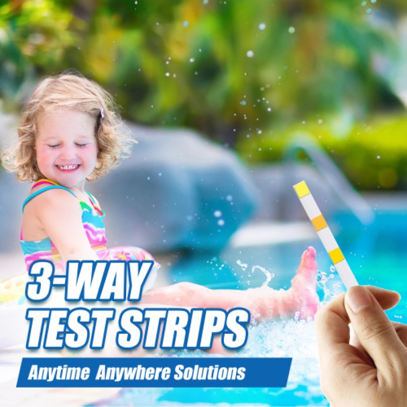 Pool Test Strips Factory - 3-in-1 Water Quality Paper