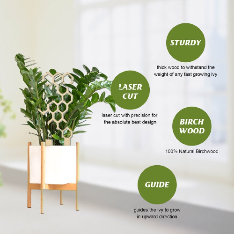 Flower Arrangement Support Factory - Wooden Balcony Decoration Trellis