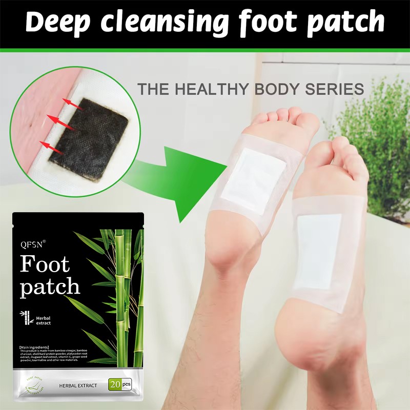 Detox Foot Patch Factory - OEM 10/20 Pcs Natural Bamboo Vinegar