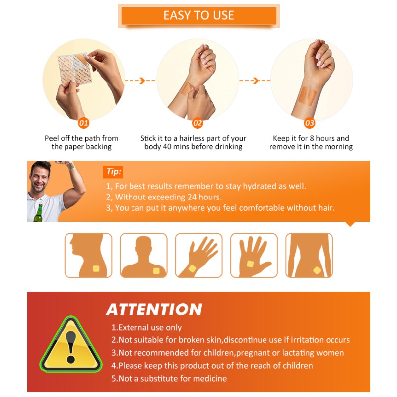 Hangover Patch Factory - Private Label Anti Drunk Vitamin Transdermal