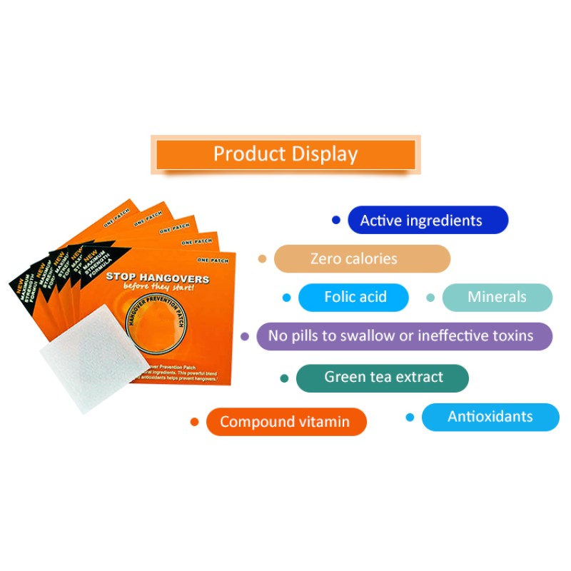 Hangover Patch Factory - Private Label Anti Drunk Vitamin Transdermal
