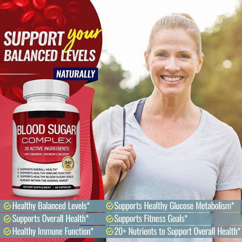 Blood Sugar Capsules Supplier - OEM Complex 60 Capsules
