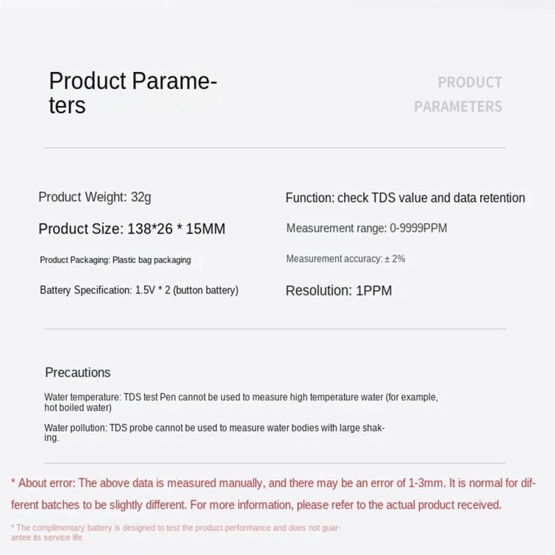 TDS Meter Factory - Portable Digital Water Purity
