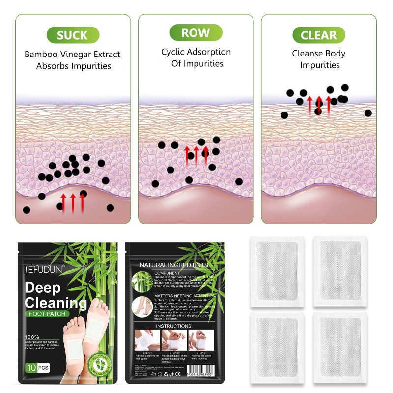 Detox Foot Pads Supplier - All-natural Bamboo Stress Relief