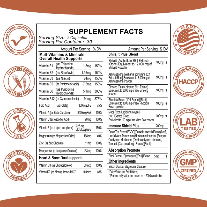 Shilajit Resin Supplier - 12000mg Immune Energy Tonic