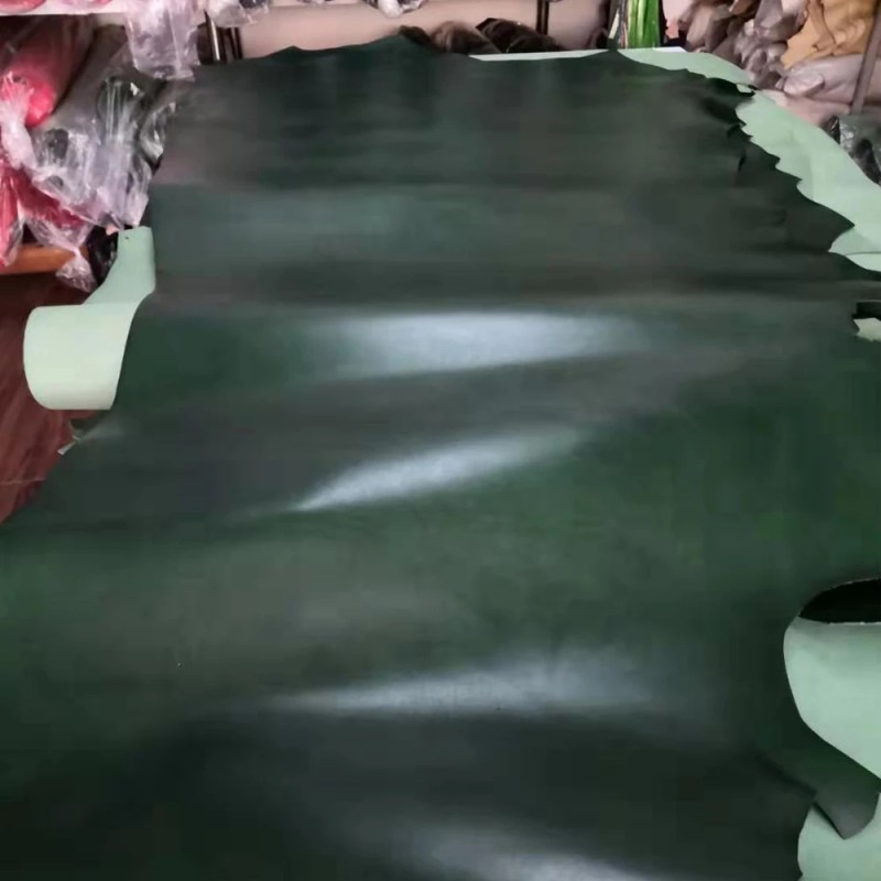 Vegetable Tanned Leather Supplier - DIY Water Dyed Yellow Brown