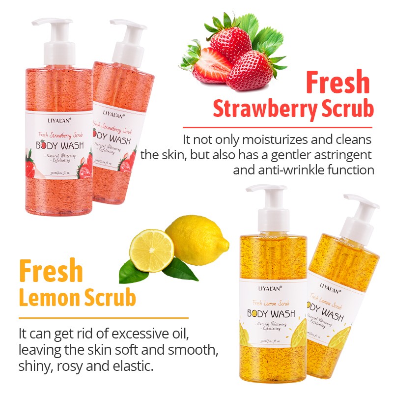 Body Wash Manufacturer - Custom Whitening Exfoliating Fruit