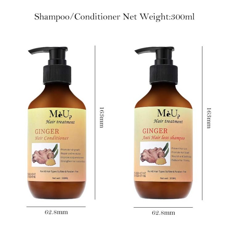 Hair Care Set Factory - OEM Organic Hair Growth Ginger Shampoo
