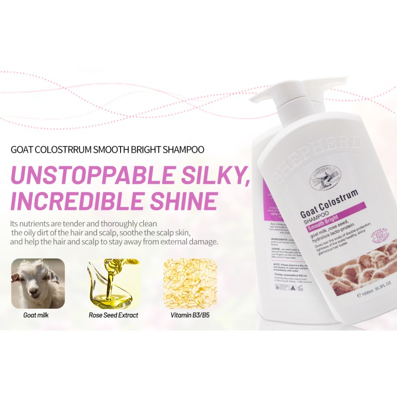 Goat Milk Shampoo Supplier - 1000ml Pure Organic Protein