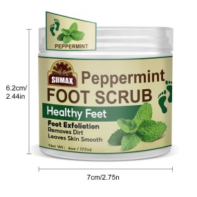Foot Scrub Cream Manufacturer - Private Label Organic Mint Sea Salt