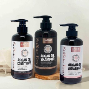 Hair Care Set Manufacturer - Private Label Morocco Argan Oil 3pc