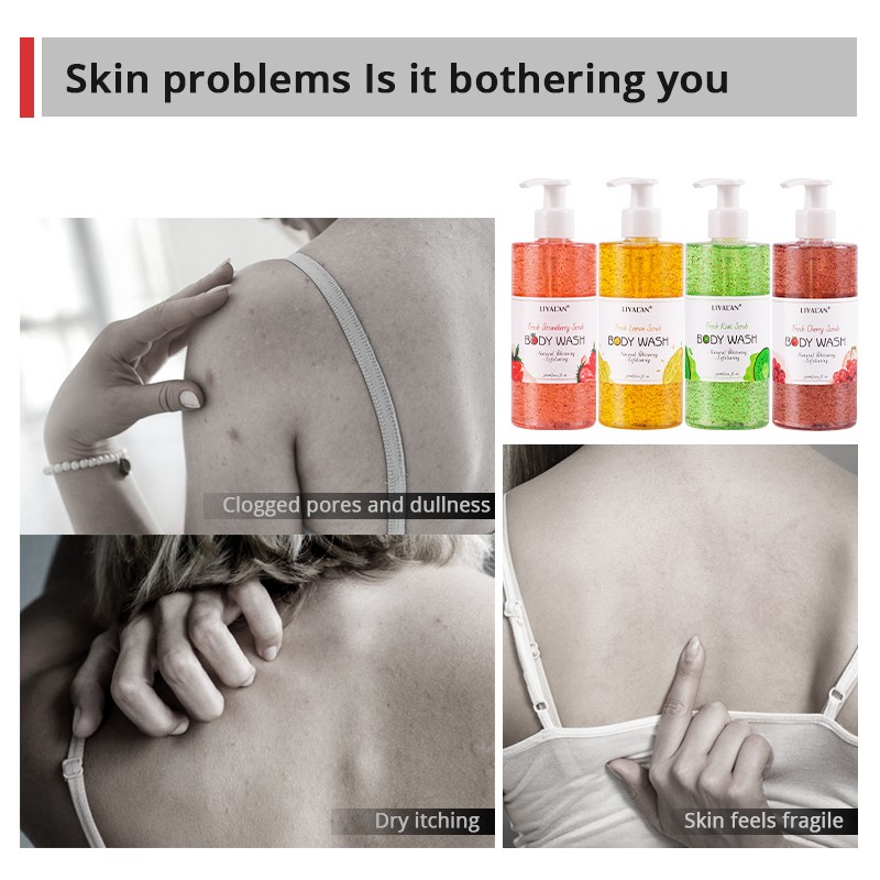 Body Wash Manufacturer - Custom Whitening Exfoliating Fruit