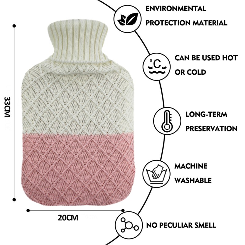 Hot Water Bottle Set Manufacturer - Cheapest Rubber Soft Knitted Cover