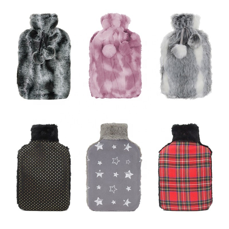 Hot Water Bottle Factory - Reusable 1000ml/2000ml Fluffy Plush Cover