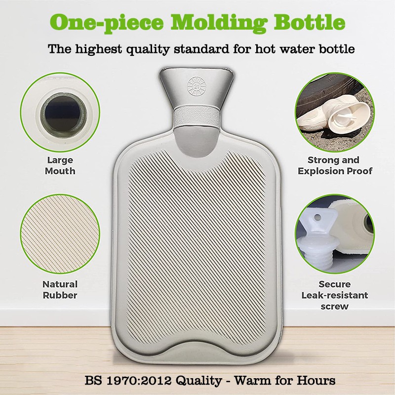 Hot Water Bottle Set Manufacturer - Gift Set 2l Faux Fur Cover Eye Mask