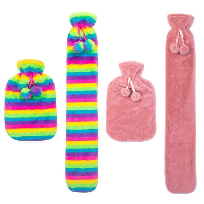 Hot Water Bottle Cover Manufacturer - Cute Animal Plush Neck Long Rubber