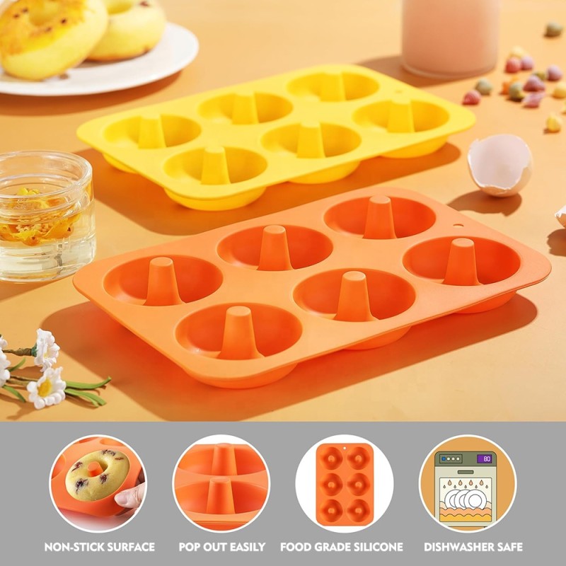 Donut Baking Pan Factory - Doughnuts Mould Microwave Safe Silicone