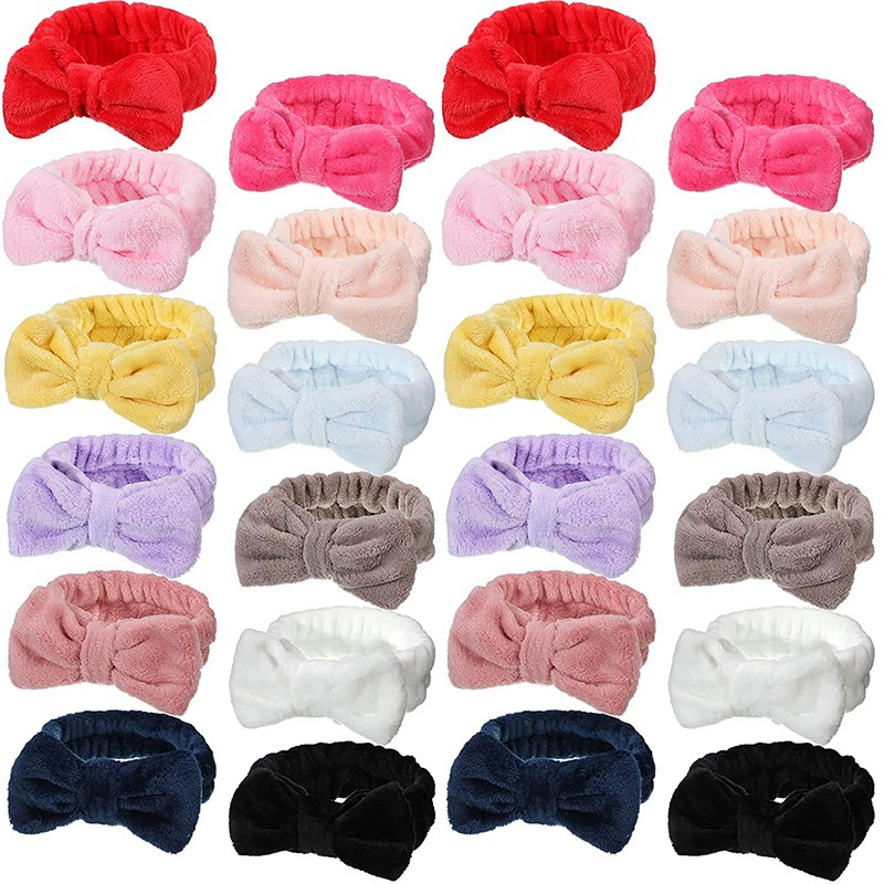 Rabbit Ear Headband Factory - Big Ear Coral Fleece Soft Elastic SPA