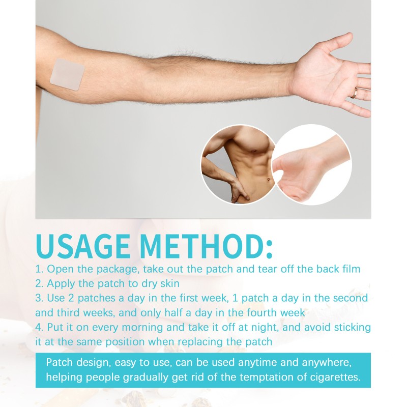 Anti Smoking Patch Factory - 30 Patches Chinese Herbal Cigarettes Stop