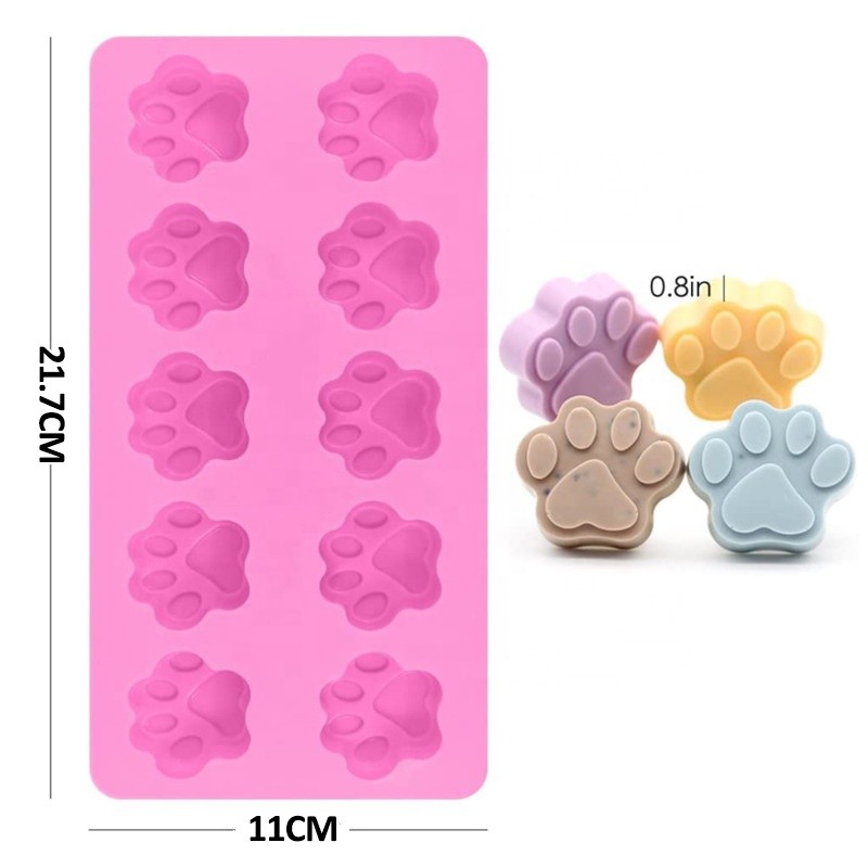 Silicone Mold Manufacturer - Puppy Dog Paw Bone Bpa Free Molds