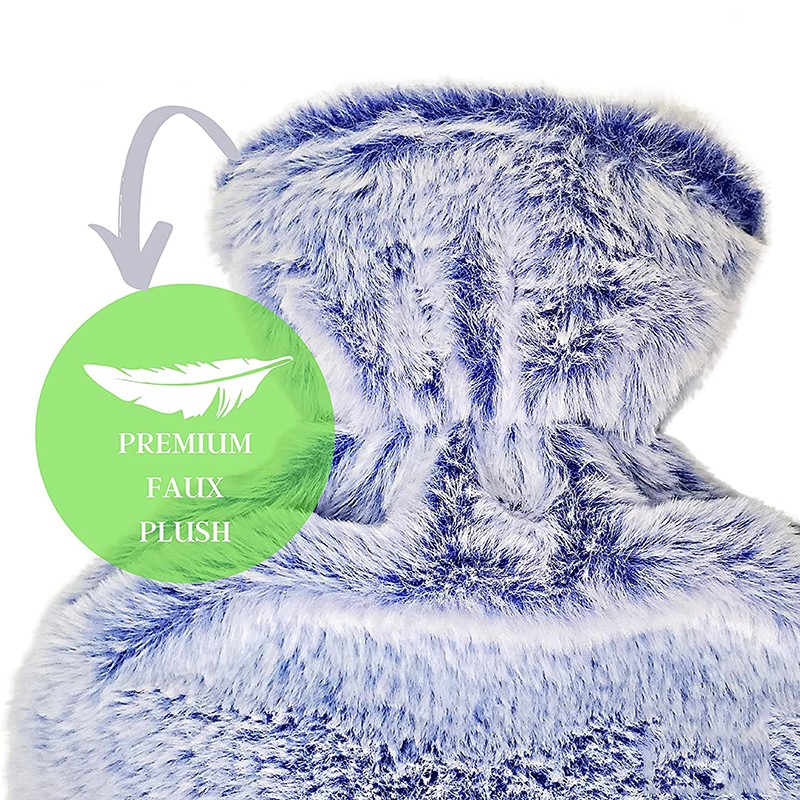 Hot Water Bottle Set Manufacturer - Gift Set 2l Faux Fur Cover Eye Mask