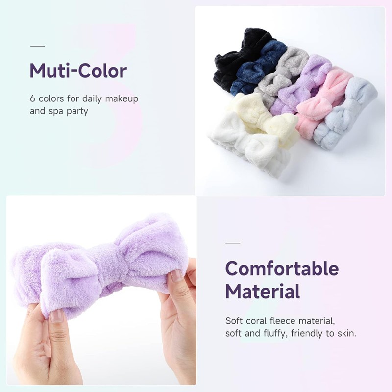 Rabbit Ear Headband Factory - Big Ear Coral Fleece Soft Elastic SPA