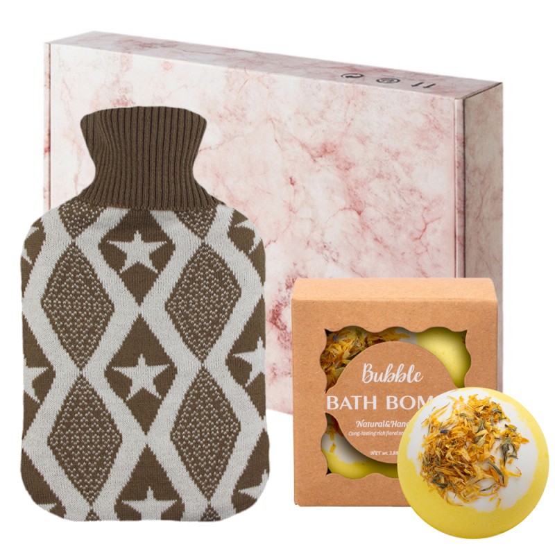 Hot Water Bottle Manufacturer - High Quality 2L Rubber Knitted Cover