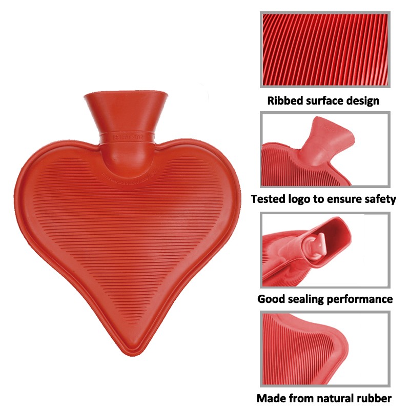 Hot Water Bag Manufacturer - Water Filling Heart Shape Bs Quality