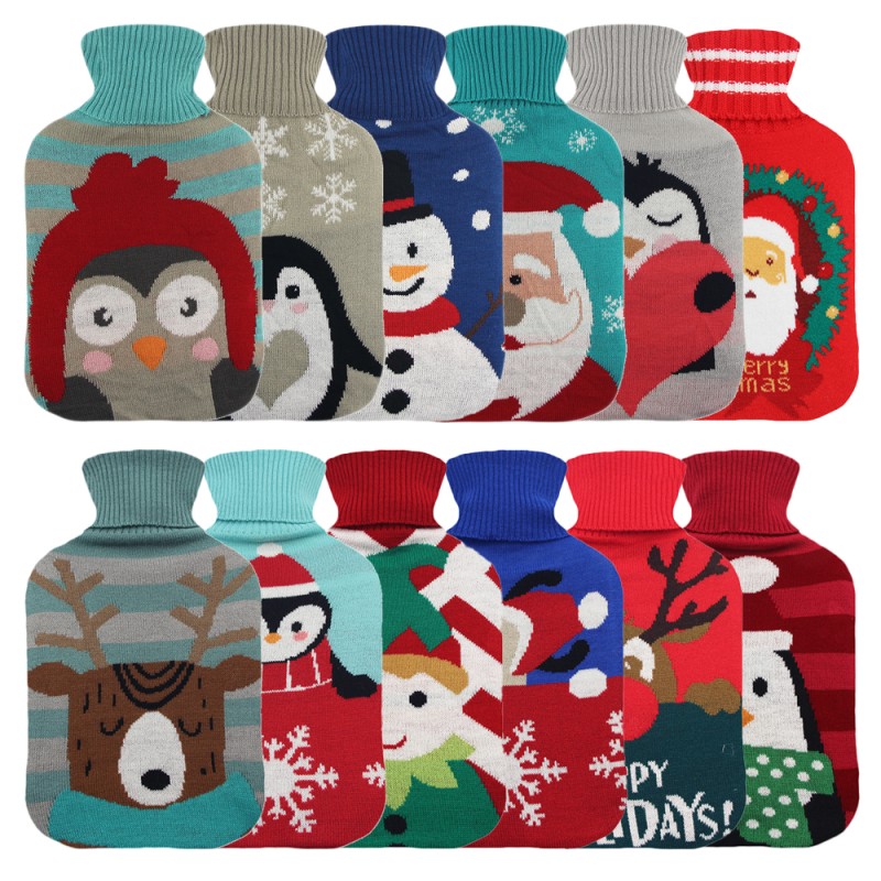 Hot Water Bottle Factory - Custom Water Filling 2l Christmas Knitted