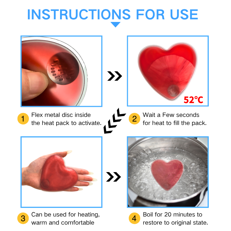 Heart Shape Warmer Manufacturer - Click Heat Pack Body Hand