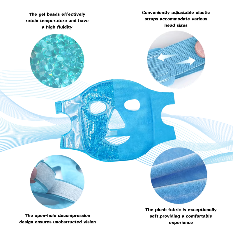 Facial Ice Pack Manufacturer - Customizable Gel Bead Mask
