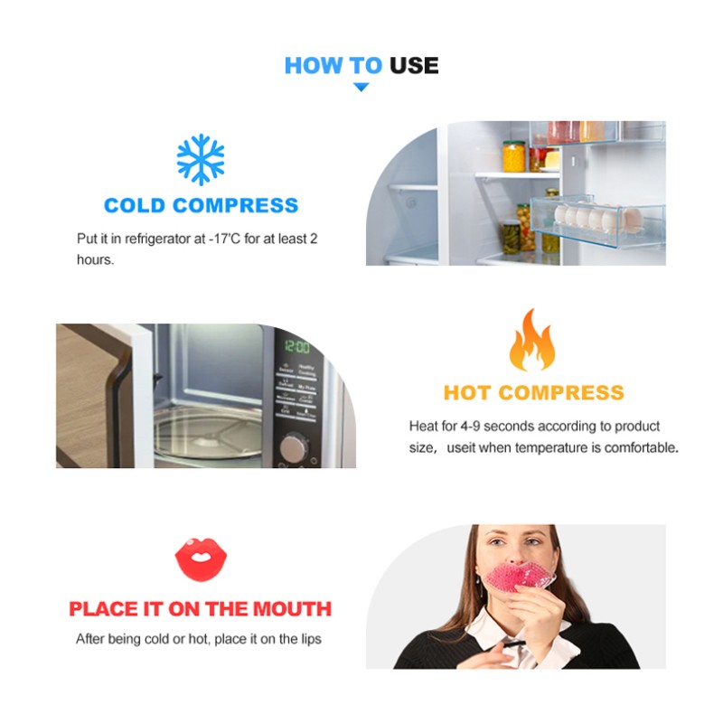 Lip Ice Pack Supplier - Customizable Beauty Salon Rehabilitation