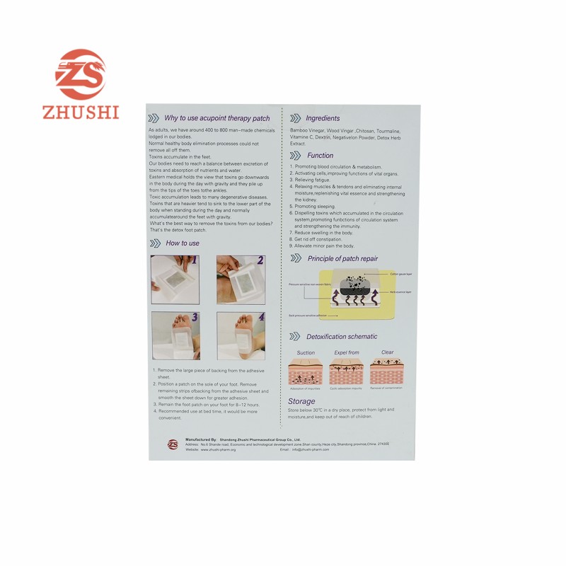 Organic Foot Pads Factory - Detox Cleansing Chinese