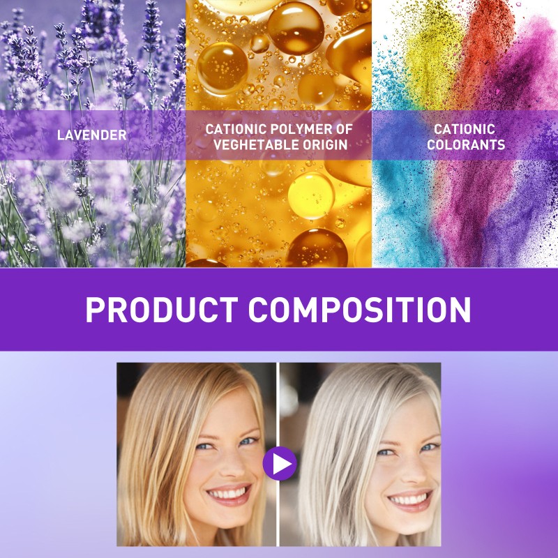 Purple Shampoo Supplier - Color Protection No Yellow Anti Brassy