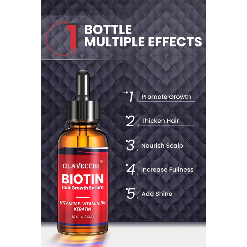 Hair Regrowth Oil Manufacturer - Biotin Serum Thicker Stronger