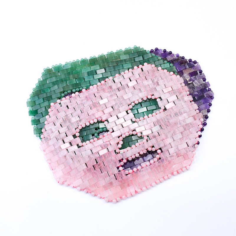 Jade Eye Mask Supplier - Natural Green Jade Stone Face Mask